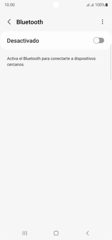 Pulsa el indicador para activar la función.