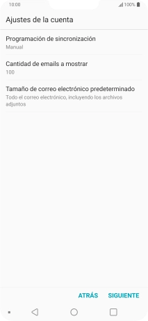 Pulsa Programación de sincronización.