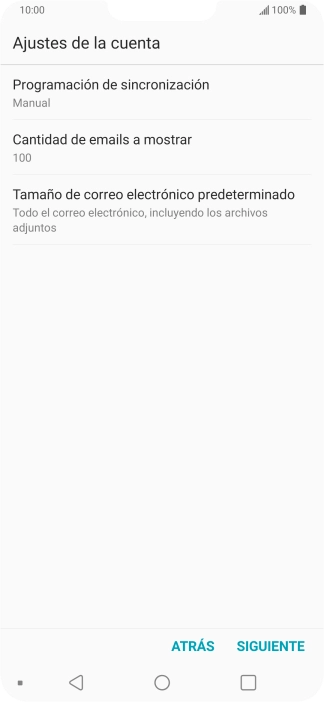 Pulsa Programación de sincronización.