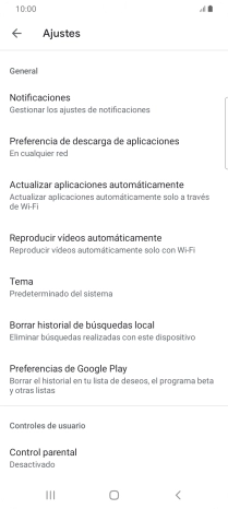 Pulsa Actualizar aplicaciones automáticamente.