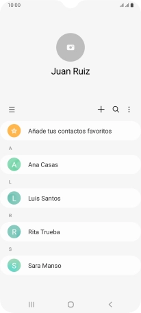 Pulsa el contacto deseado.