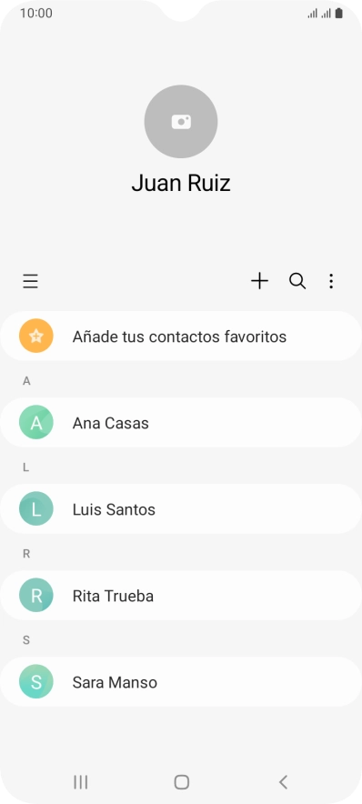 Pulsa el contacto deseado.