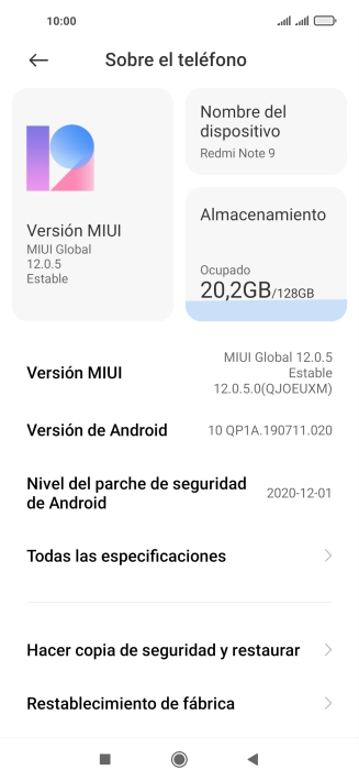 Pulsa Versión MIUI.