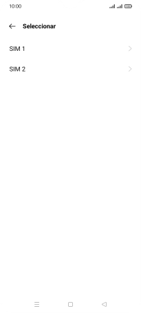 Pulsa la tarjeta SIM deseada.