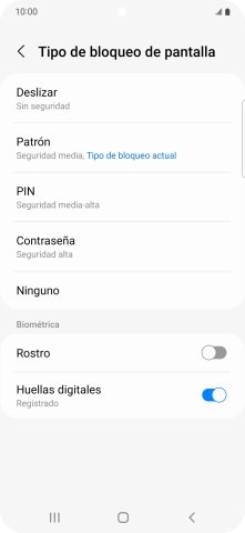 Pulsa Ninguno.