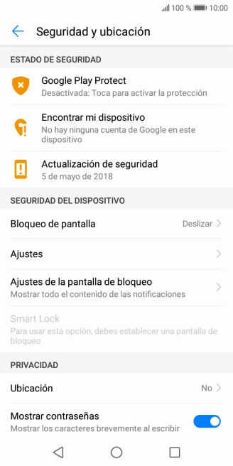 Pulsa Bloqueo de pantalla.