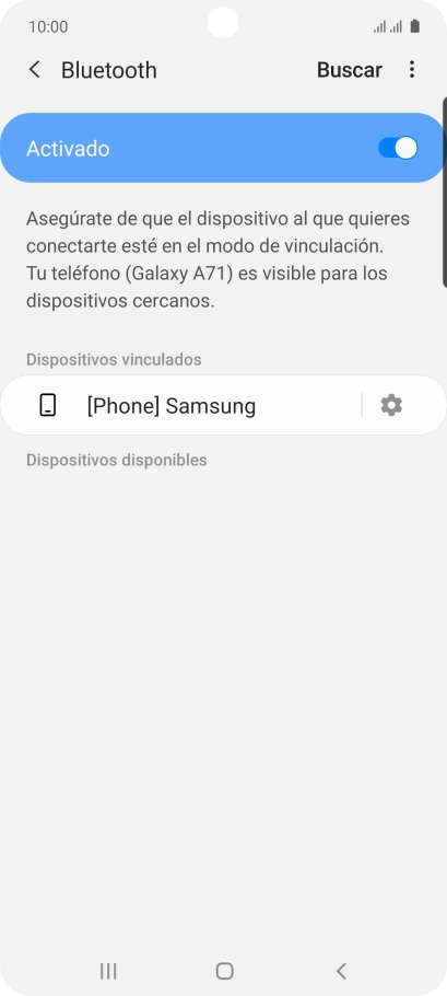 Pulsa la tecla de inicio para terminar y regresar a la pantalla de inicio.