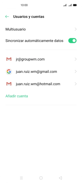 Pulsa el indicador junto a 