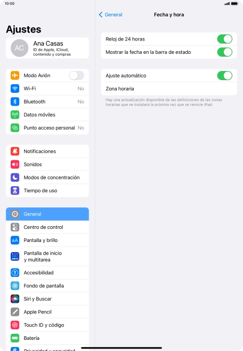 Desliza el dedo hacia arriba desde la parte inferior de la pantalla para terminar y volver a la pantalla de inicio.