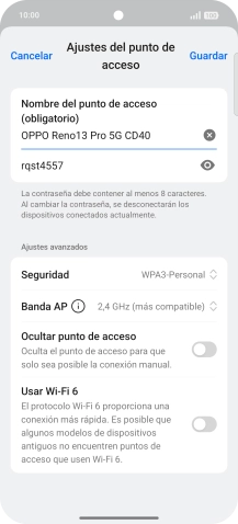 Pulsa en el campo de la contraseña e introduce una contraseña.