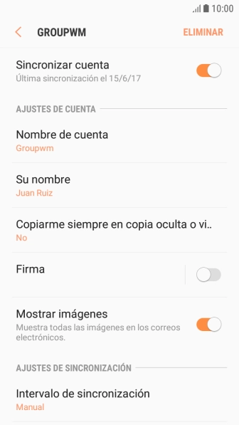 Pulsa el indicador junto a 