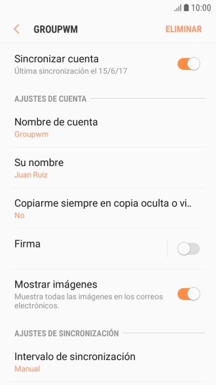 Pulsa el indicador junto a 