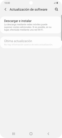 Pulsa Descargar e instalar. Si hay una versión de software nueva disponible, aparecerá ahora en la pantalla. Sigue las indicaciones de la pantalla para actualizar el software del teléfono.
