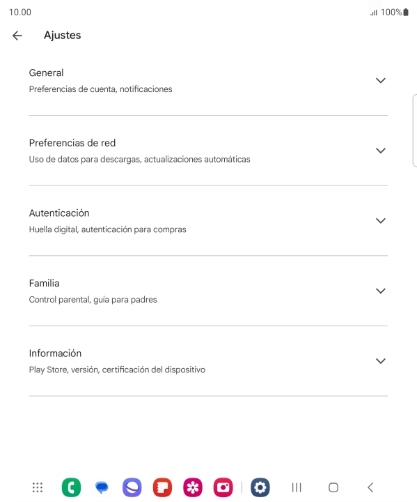 Pulsa Preferencias de red.