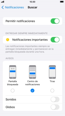 Pulsa el indicador junto a 
