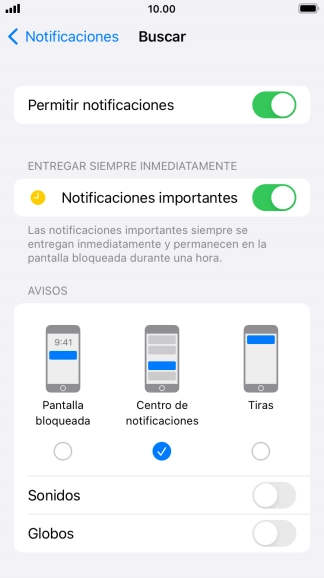Pulsa el indicador junto a 