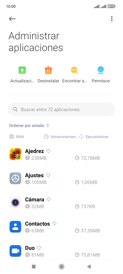 Pulsa la app deseada.