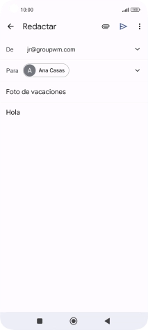 Pulsa el icono de anexos.