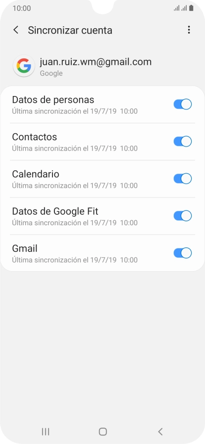 Pulsa la tecla de inicio para terminar y regresar a la pantalla de inicio.