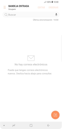 Desliza el dedo hacia la derecha desde la parte izquierda de la pantalla.