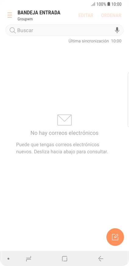 Desliza el dedo hacia la derecha desde la parte izquierda de la pantalla.