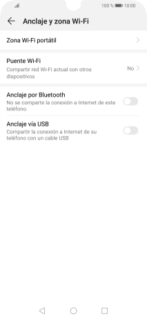 Pulsa Zona Wi-Fi portátil.