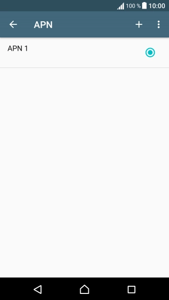 Pulsa el icono de nueva conexión de datos.