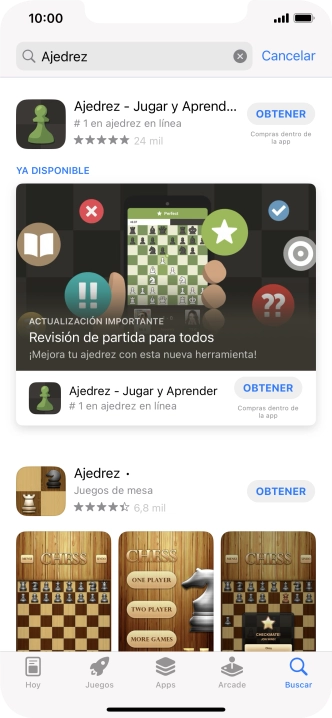 Pulsa la app deseada.