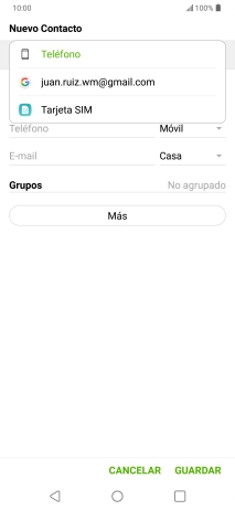 Pulsa Teléfono.