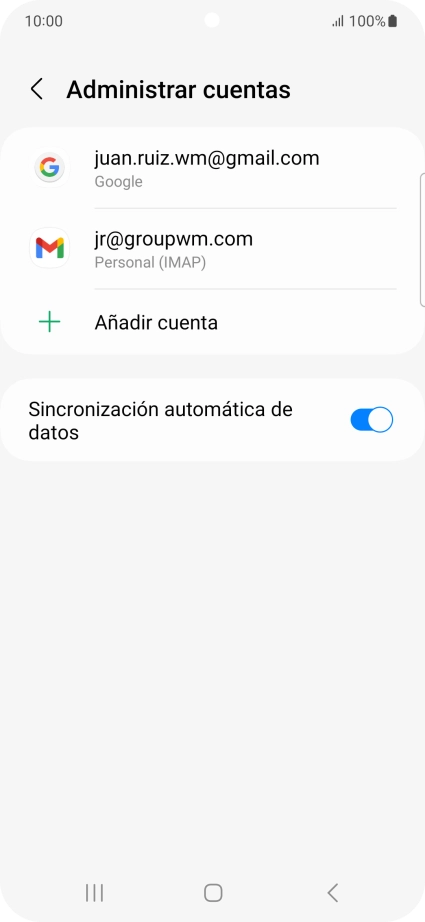 Pulsa el indicador junto a 