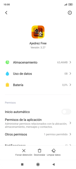 Pulsa Limpiar datos.