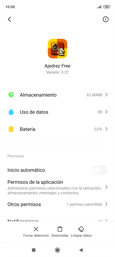Pulsa Limpiar datos.