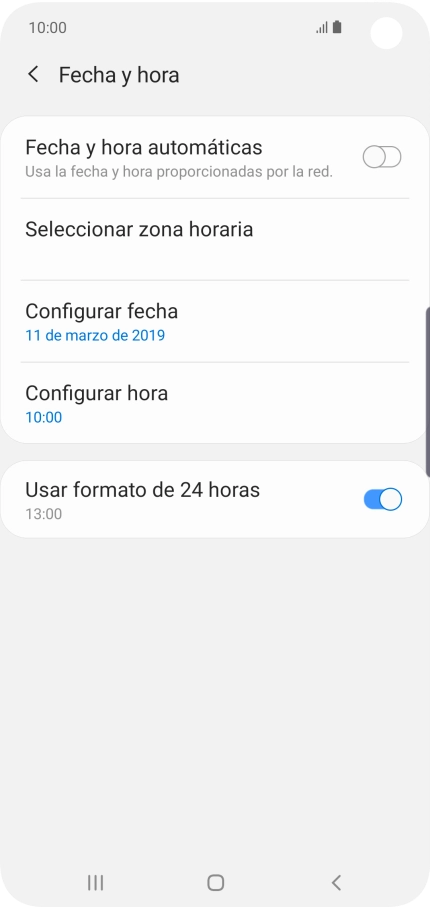 Pulsa el indicador junto a 