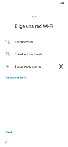 Pulsa la red wifi deseada.