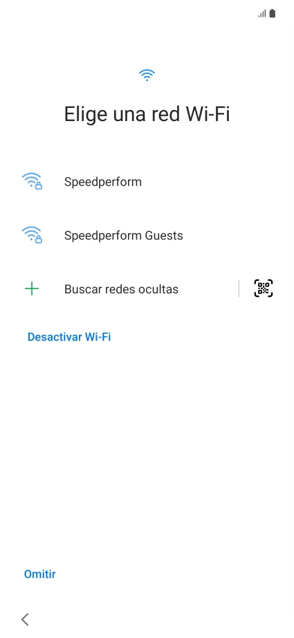 Pulsa la red wifi deseada.