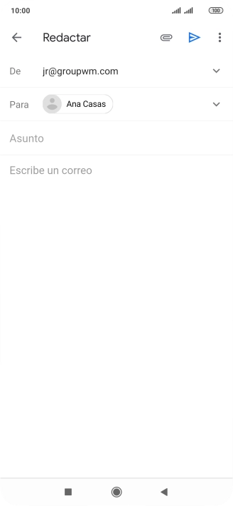 Pulsa Asunto e introduce el asunto deseado.