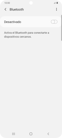 Pulsa el indicador para activar la función.