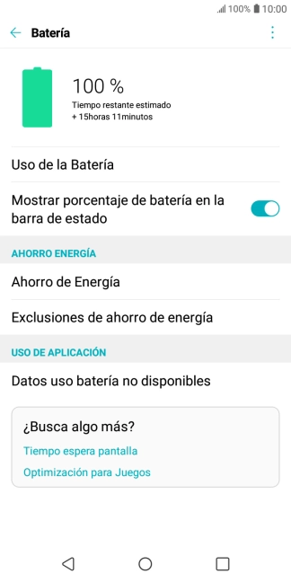 Pulsa Ahorro de Energía.