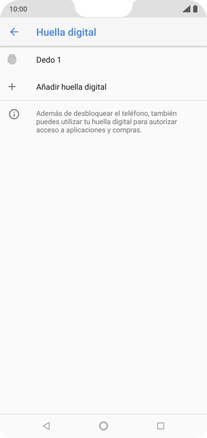 Pulsa la tecla de retroceso para terminar y regresar a la pantalla de inicio.
