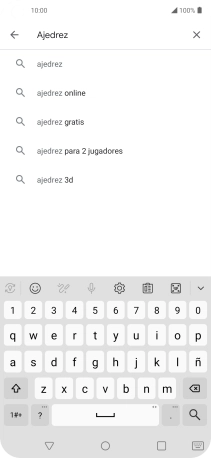 Introduce el nombre del tema o de la app y pulsa el icono de búsqueda.