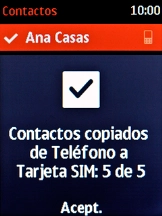 Pulsa la tecla de navegación.