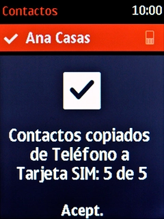 Pulsa la tecla de navegación.
