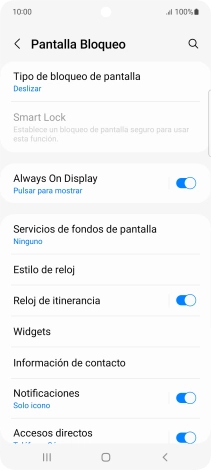 Pulsa Tipo de bloqueo de pantalla.