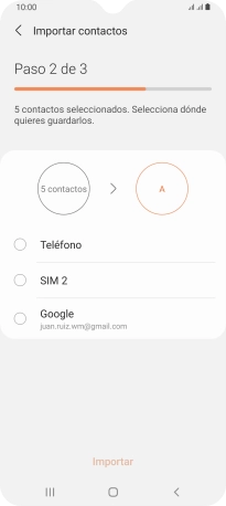 Pulsa Teléfono.