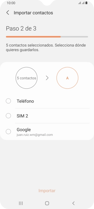 Pulsa Teléfono.