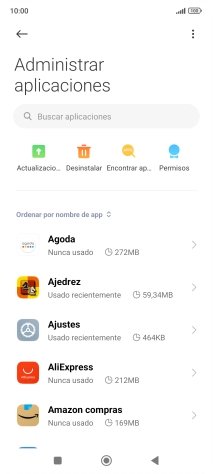 Pulsa la app deseada.