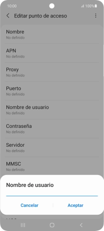 Introduce wap@wap y pulsa Aceptar.