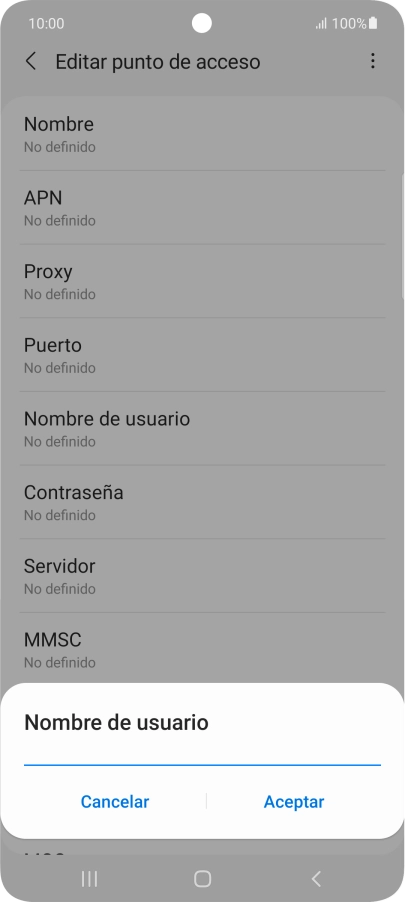 Introduce wap@wap y pulsa Aceptar.