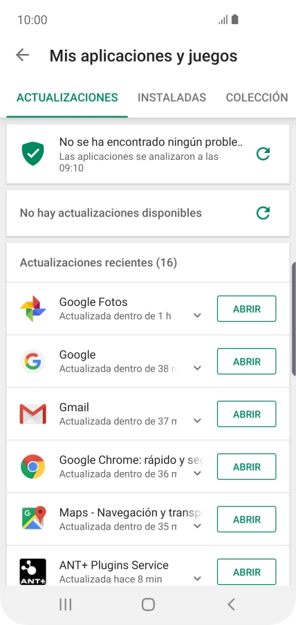 Pulsa INSTALADAS.