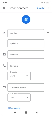 Pulsa Nombre e introduce el nombre deseado.